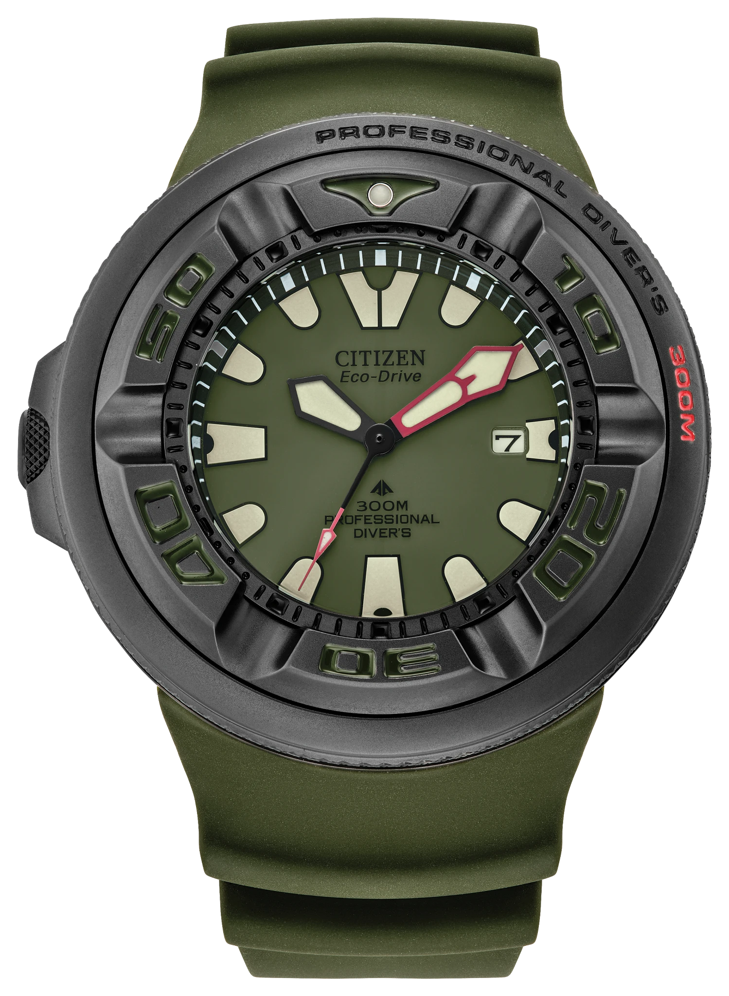 Promaster Dive Ecozilla Green Dial Polyurethane Strap BJ8057 09X CITIZEN